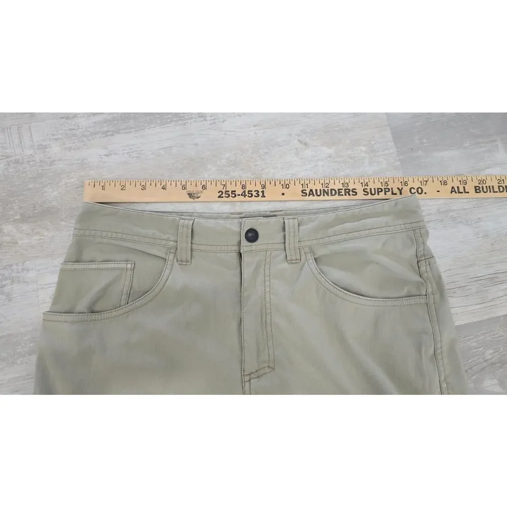 Royal Robbins Active Traveler Stretch Pants Men's 32x30 Khaki Tan Hiking Outdoor